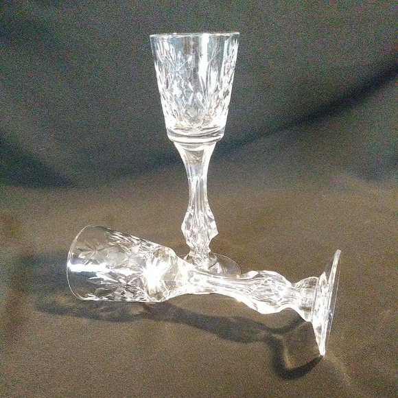 2 Tiffin Franciscan Air Bubble Stem Glasses. - Picture 4 of 12